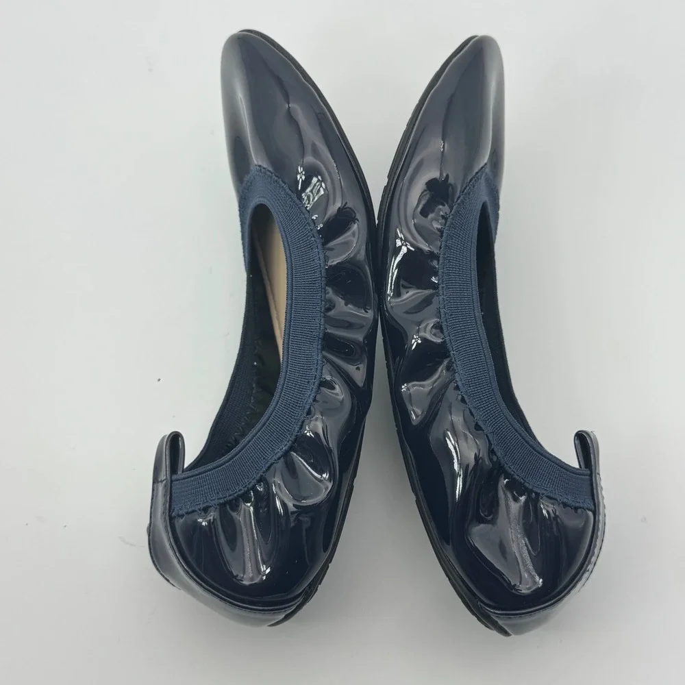 Yosi Samra Ballet Flats Navy Patent‎ Leather Girls Shoes Size 1